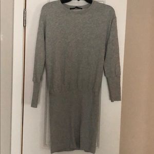 Zara trf grey sweater dress
